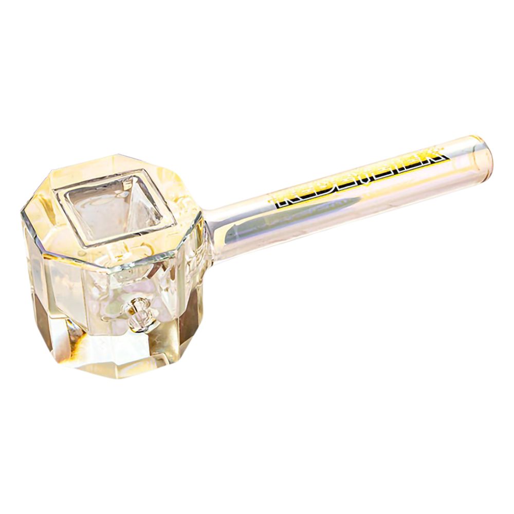 Red Eye Tek Terminator Finish Infinity Bowl Octagon Glass Hand Pipe | 4.5"