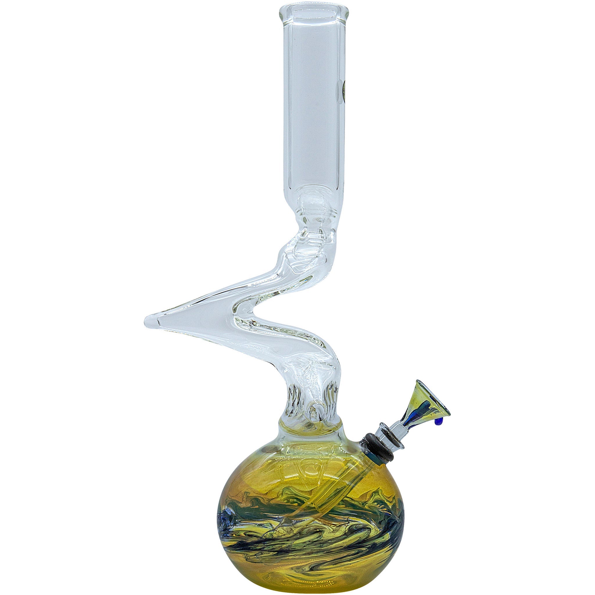 LA Pipes "Switchback" Bubble Base Bong