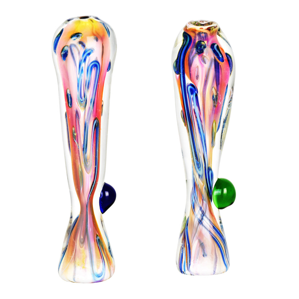 Fumed Tropical Sunset Glass Taster - 3.5" / Colors Vary