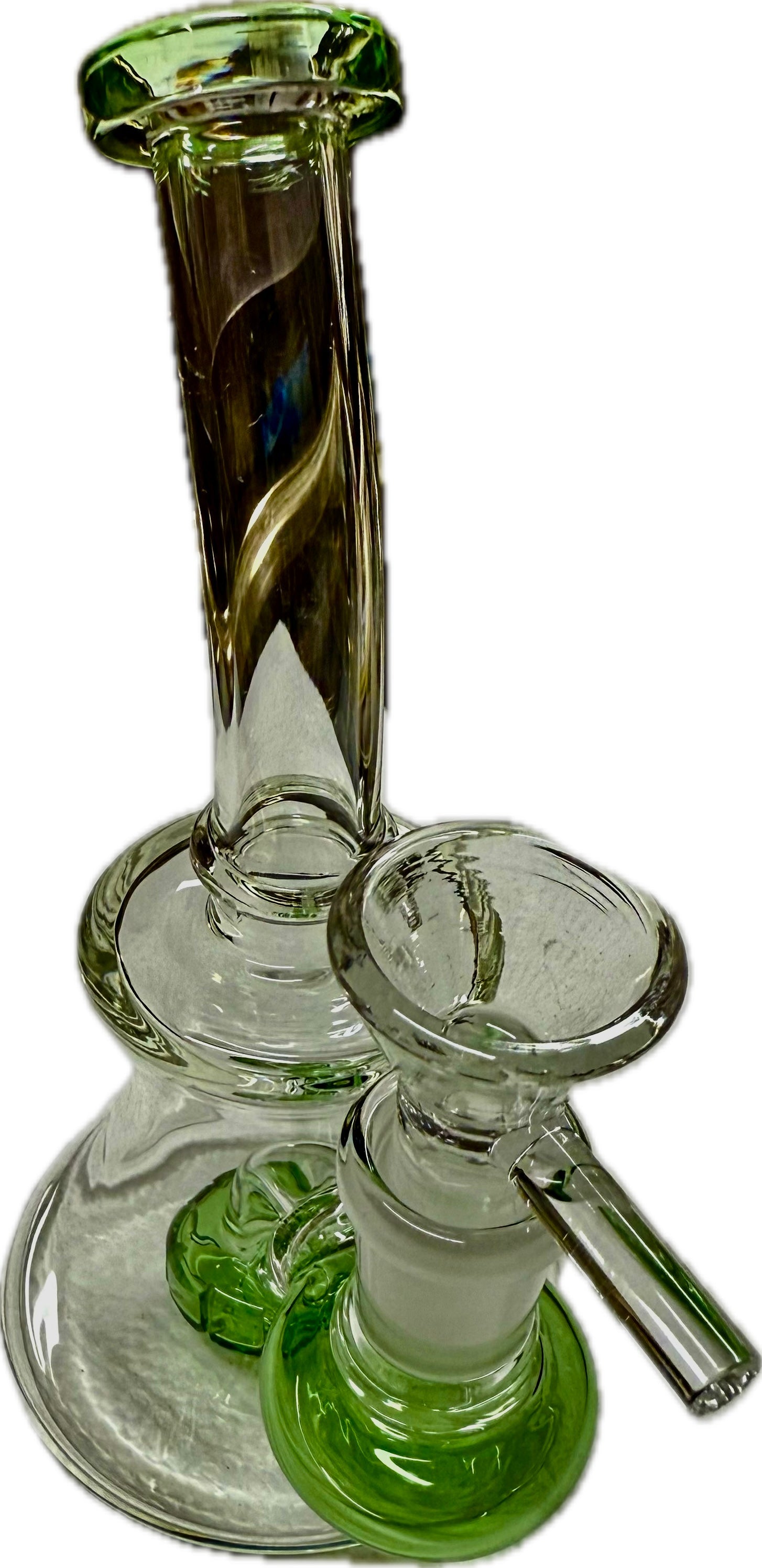 Ripkitty 7” Conical Bong Color Shower with 14mm Male Bowl