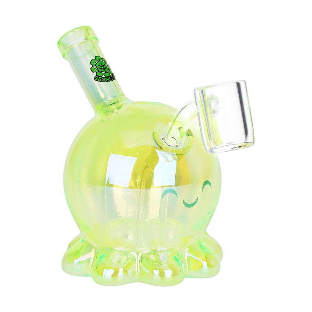 SeshGear Sweet Octopus Neon Glass Dab Rig - 3.75" / 10mm F / Colors Vary