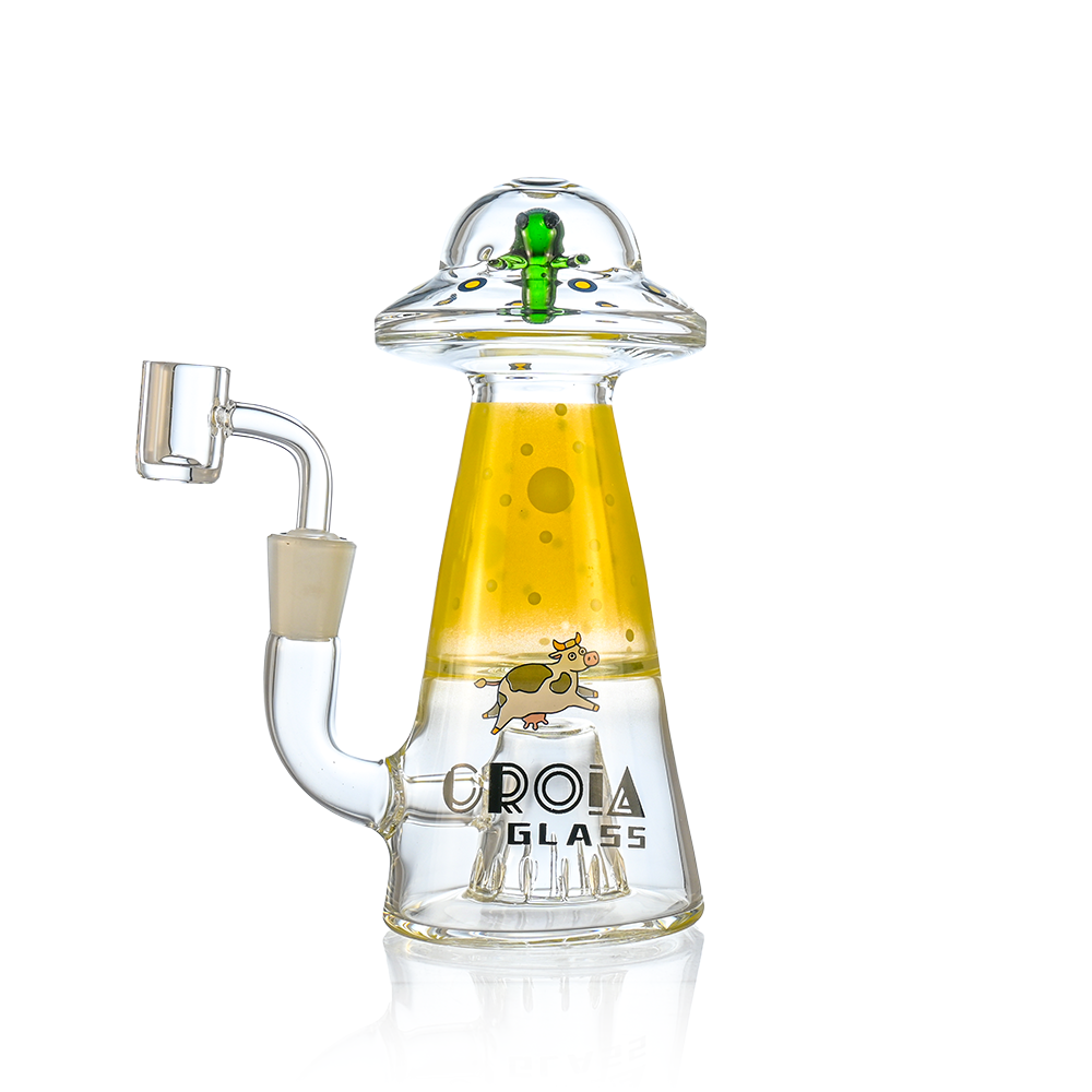 UFO Alien Dab Rig with Showerhead Perc | Croia Glass