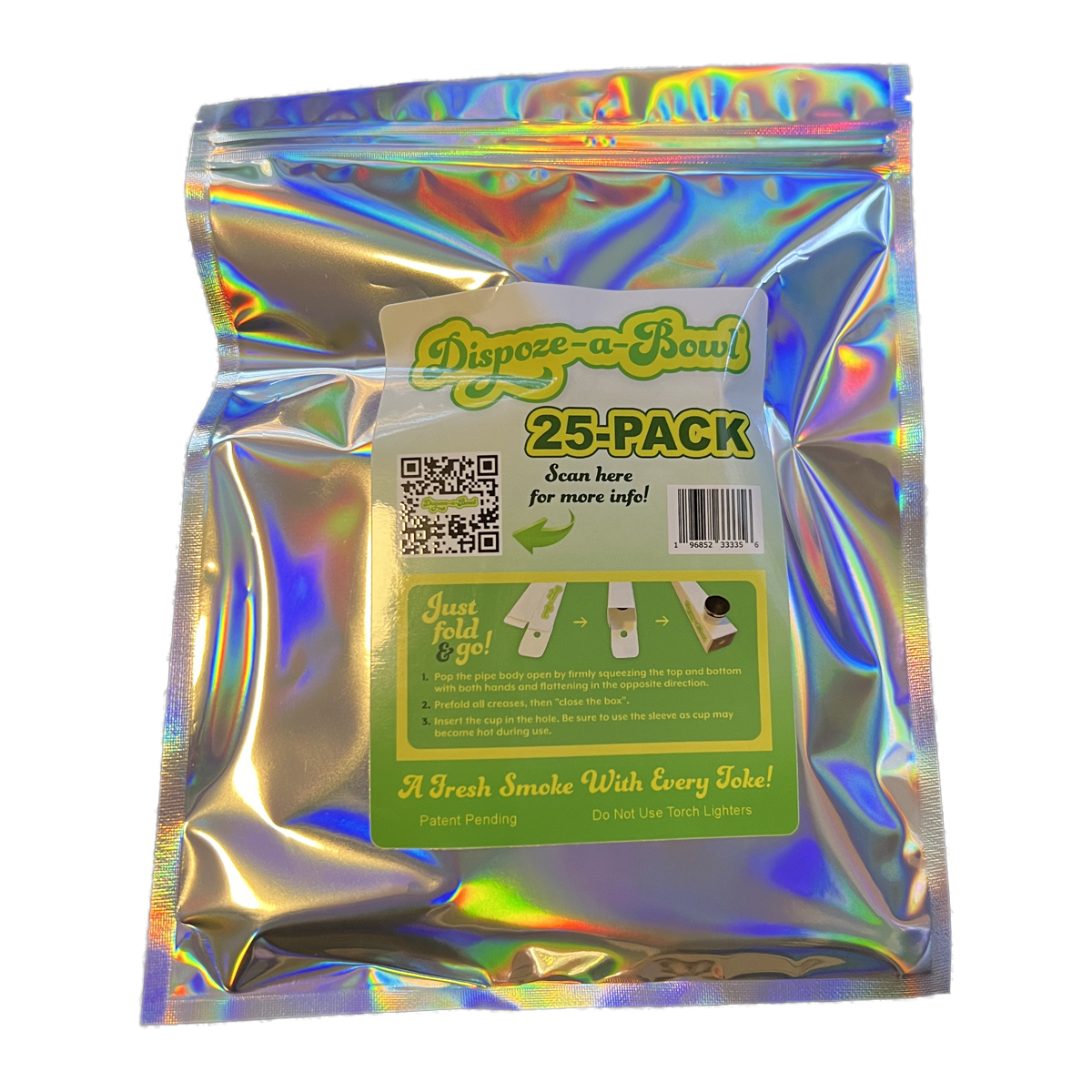 Dispoze-a-Bowl Smoking Pipes - Lightweight, Travel Friendly