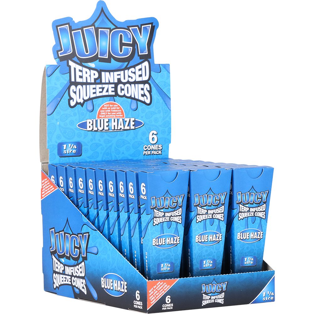 Juicy Terp Infused Squeeze Pre-Rolled Cones | Blue Haze | 30pk Display