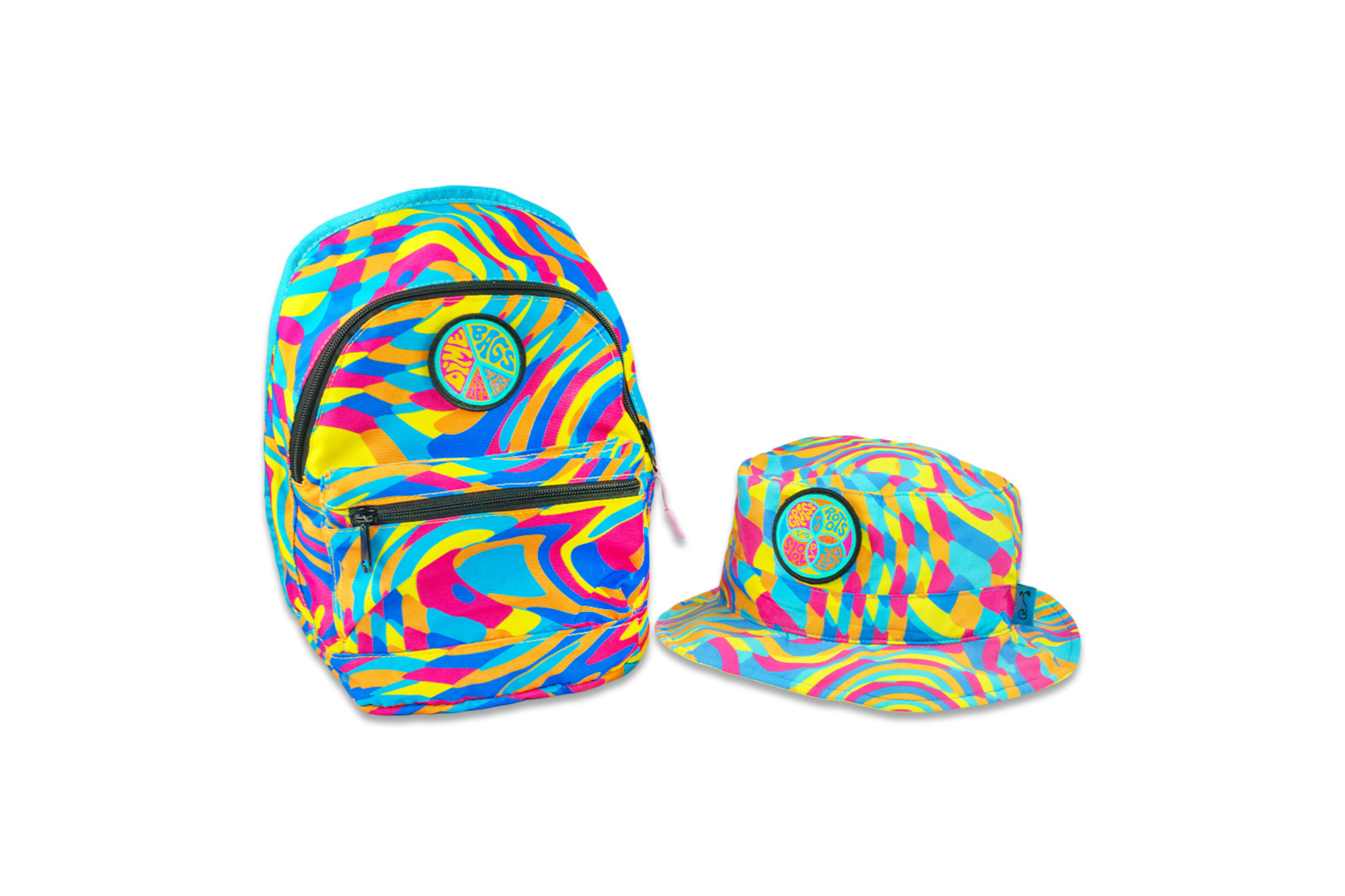 Hyperpop Reversible Mini Backpack + Bucket Hat Set - Grassroots Collab