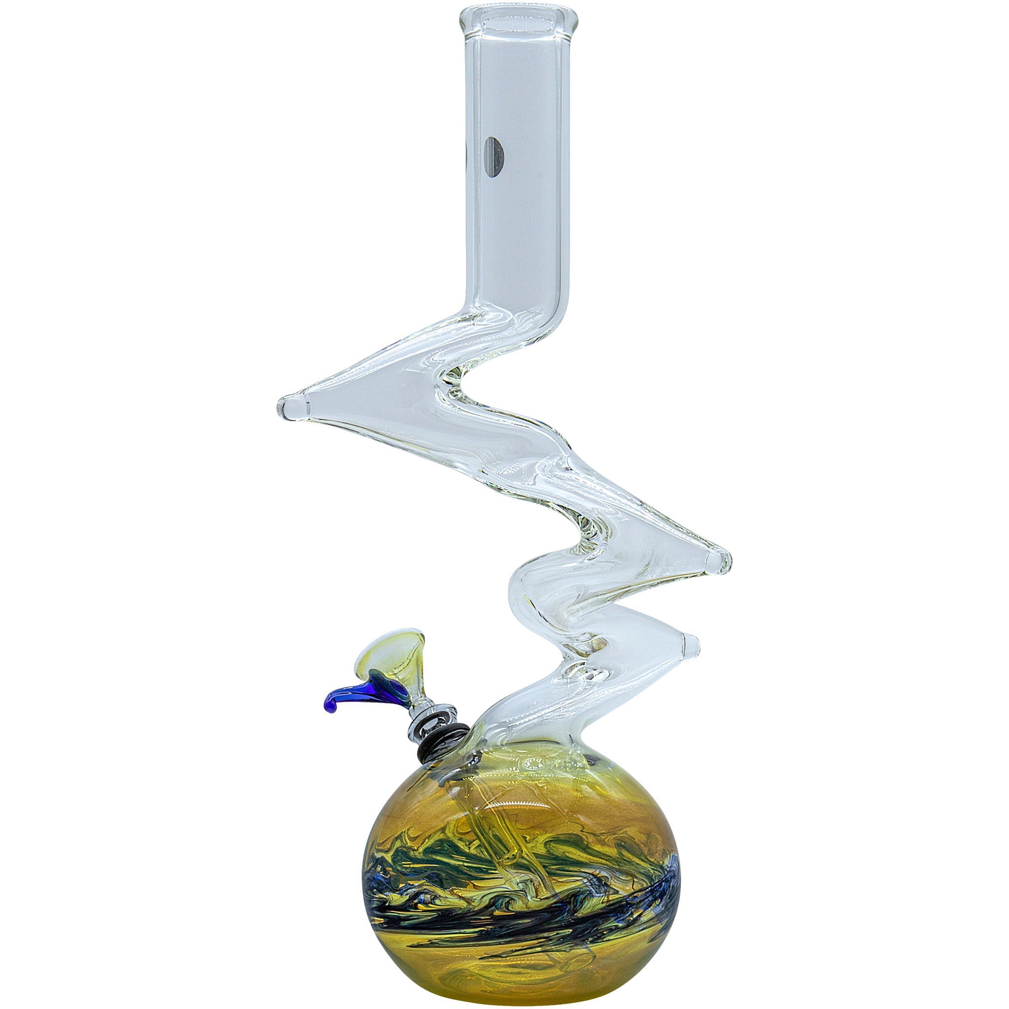 LA Pipes "Switchback" Bubble Base Bong