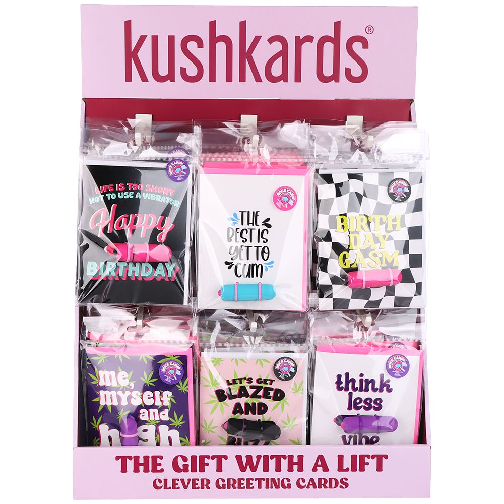 30CT DISPLAY - KushKards Naughty Vibes Greeting Cards - Assorted Designs