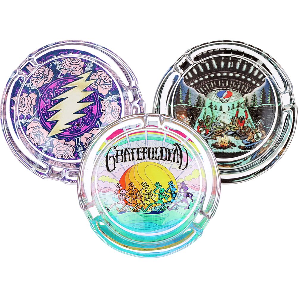 Grateful Dead x Pulsar V2 Licensed Glass Ashtray - 3.5" / 6ct