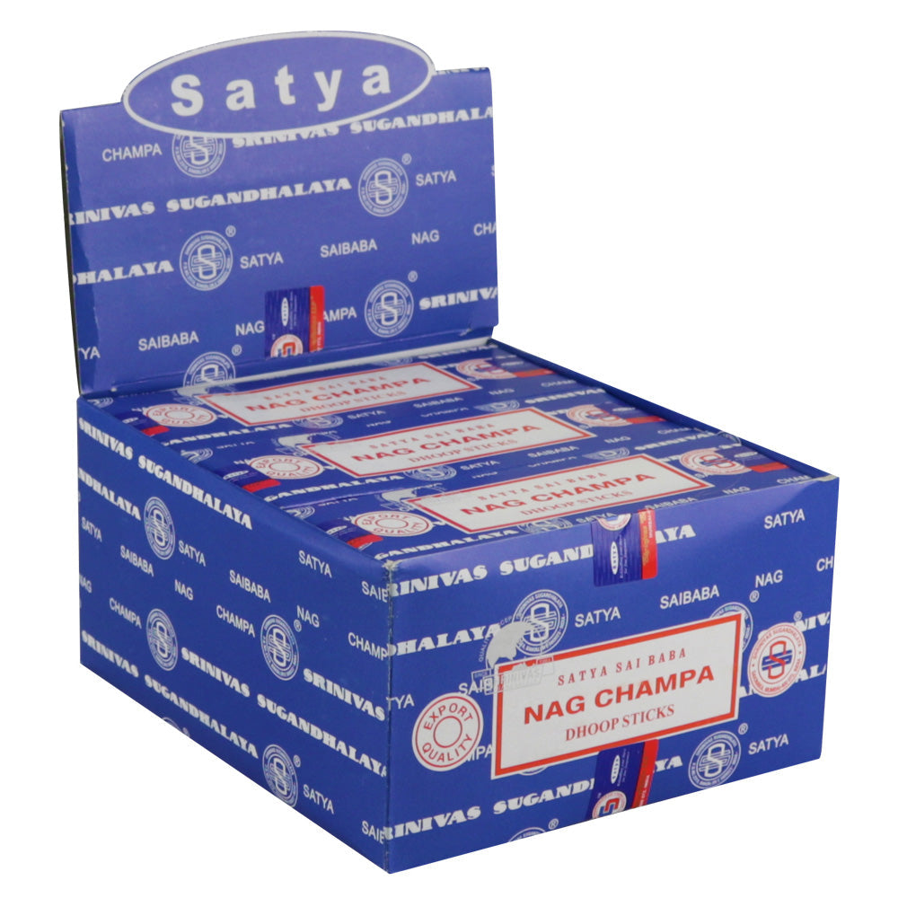 Satya Nag Champa Dhoop Stick Incense - 45 gram 12pc