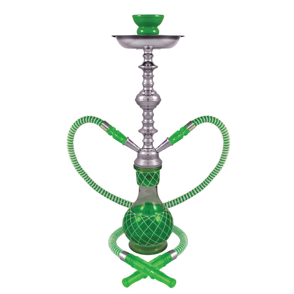 Nicolette 2-Hose Premium Hookah 19"