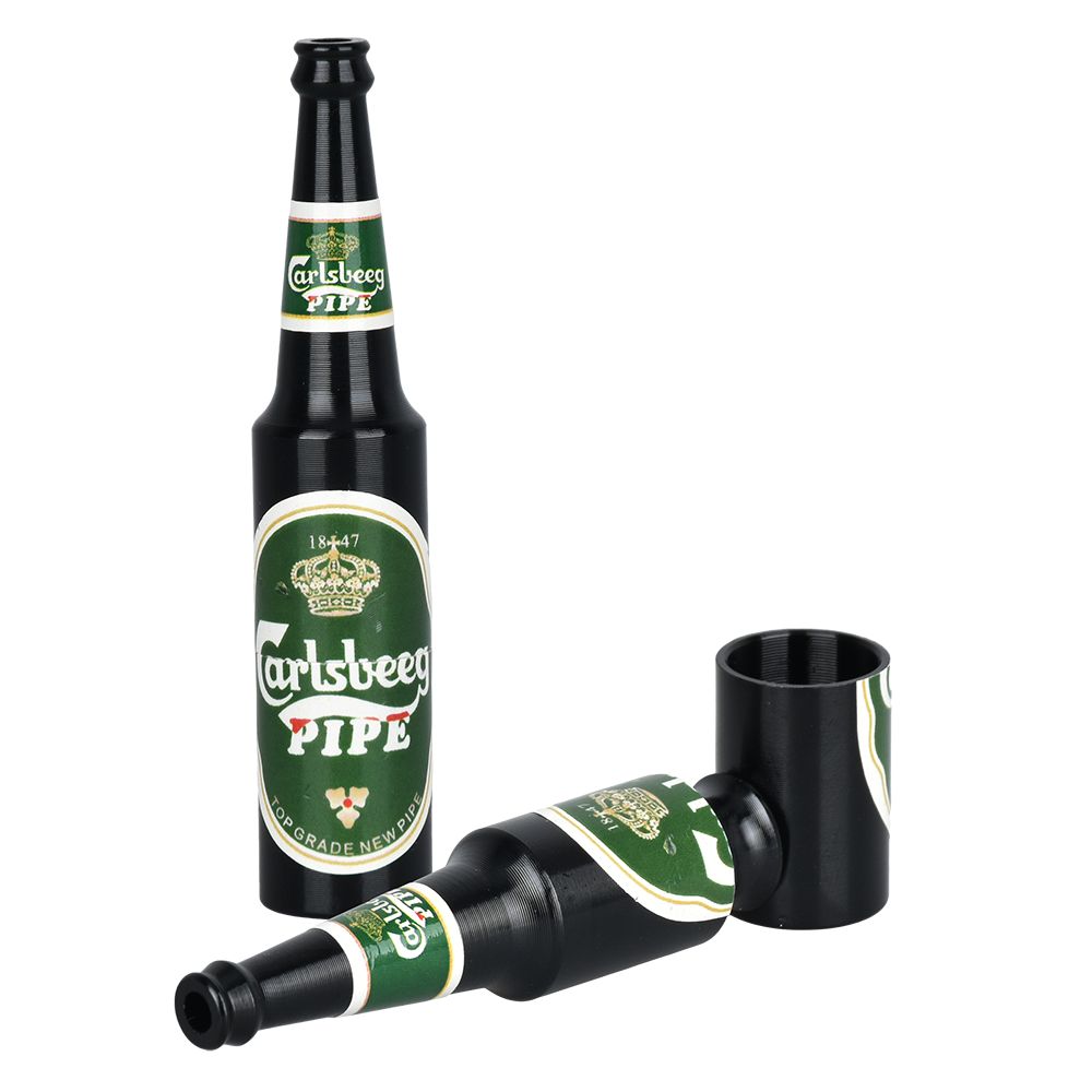 Beer Bottle Aluminum Hand Pipe |30ct