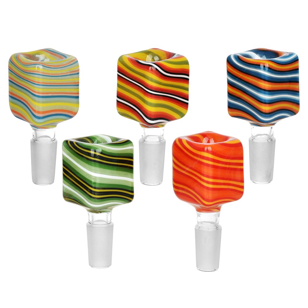 Retro-Glide Square Glass Herb Slide - 14mm M / 5ct