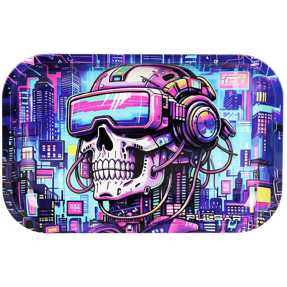 Pulsar Metal Rolling Tray - Cyber Pilot / 11"x7"