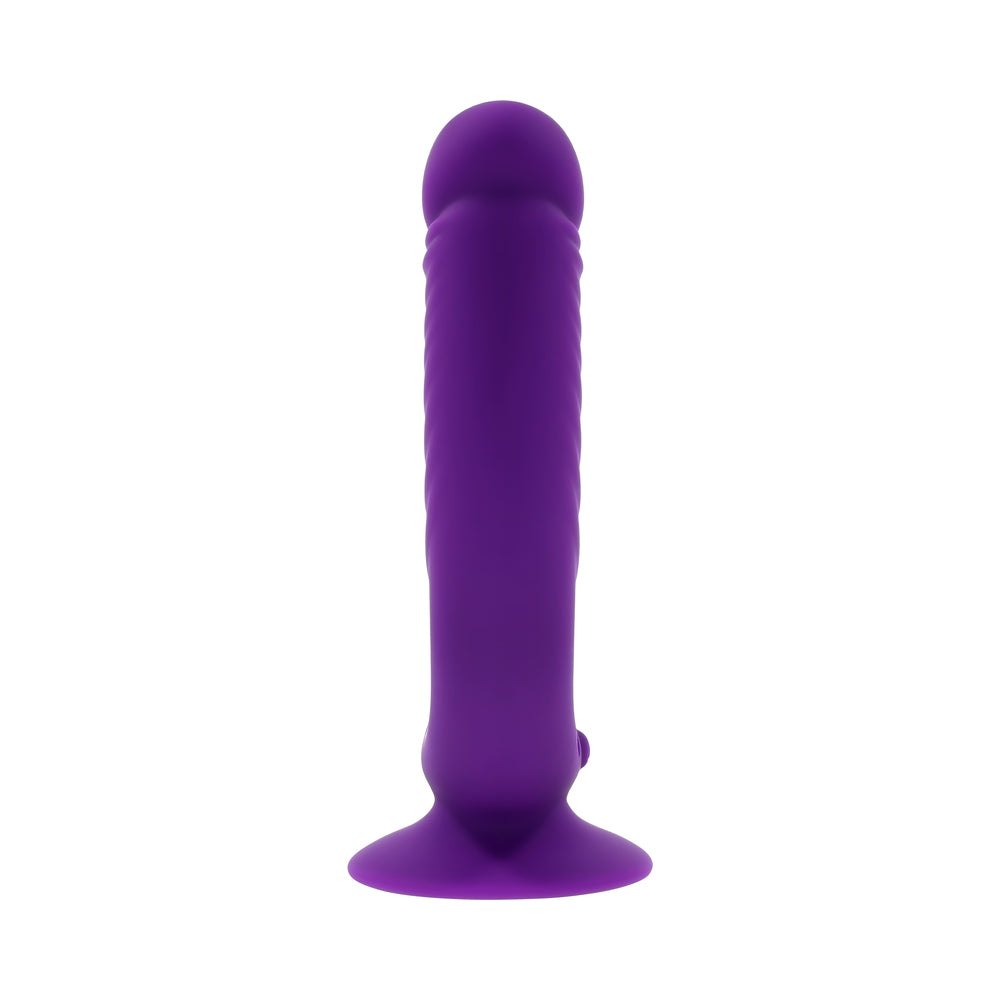 Evolved The Rider Rechargeable Double Vibrator Silicone Purple