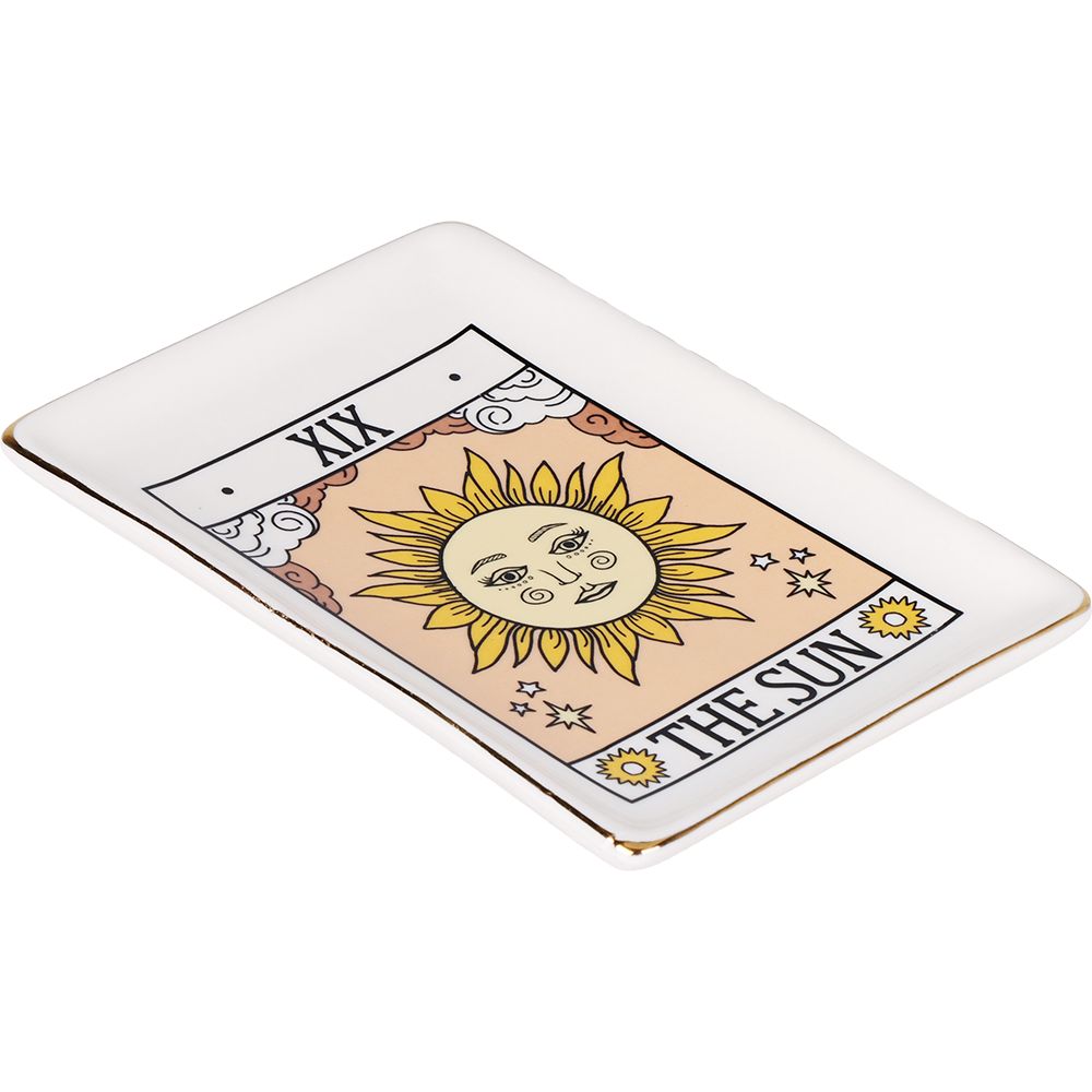 Tarot Card Ceramic Trinket Dish | 6.6"x4.5"