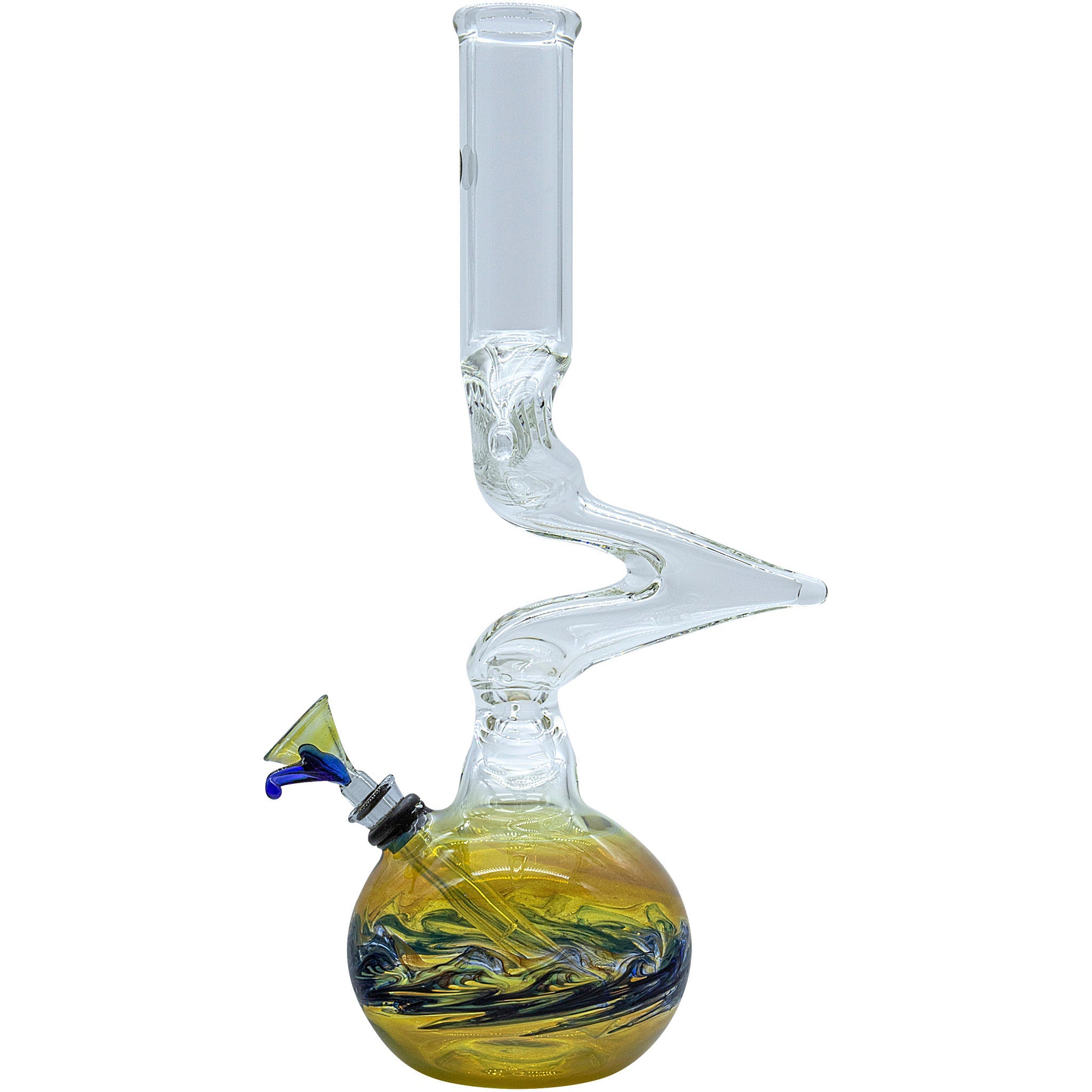 LA Pipes "Switchback" Bubble Base Bong