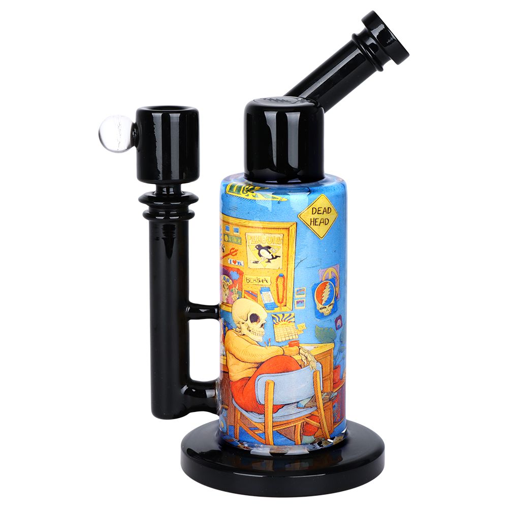 Grateful Dead x Pulsar Inside Print Water Pipe - 8.5" / 14mm F / Deadhead Dorm