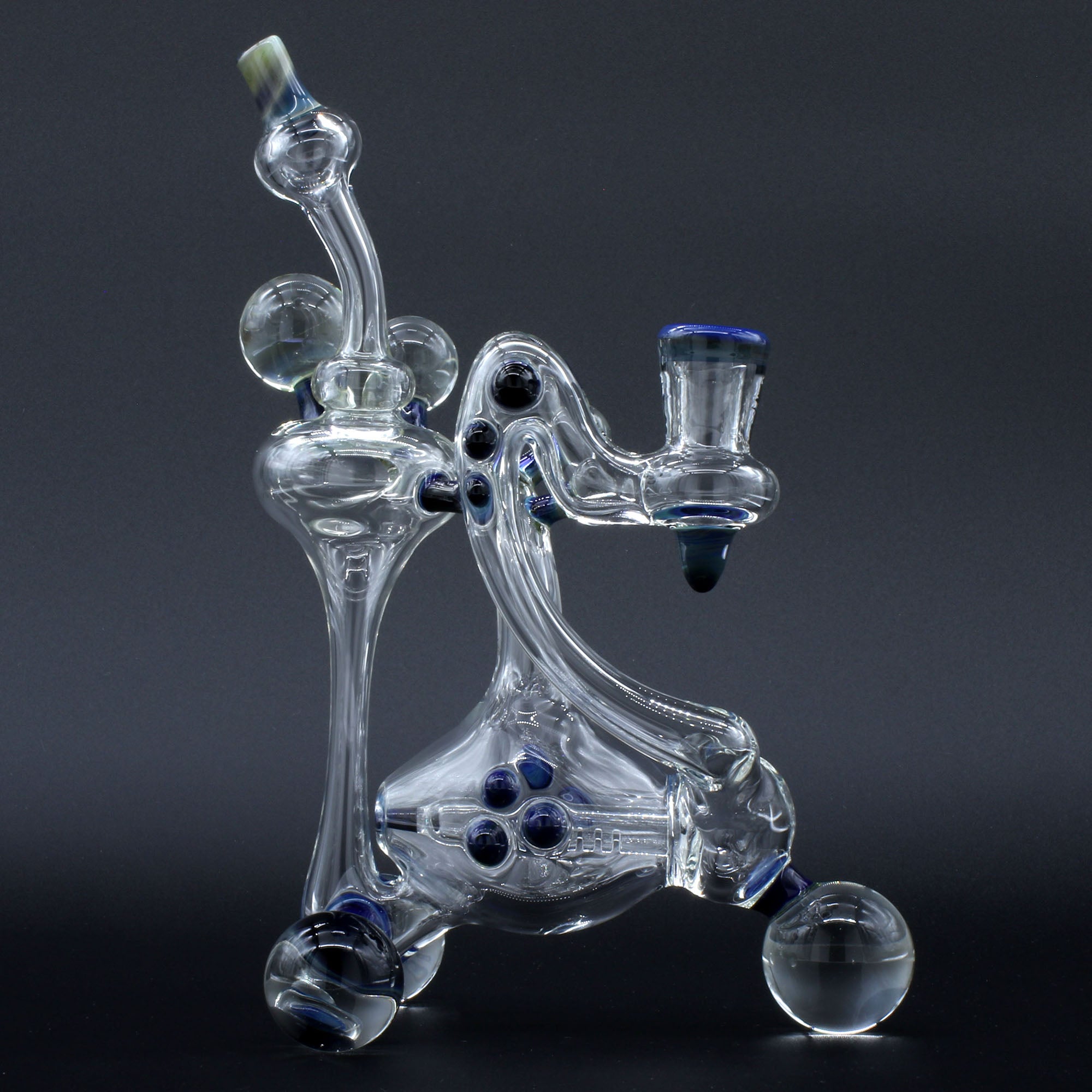 Clayball Glass "Milky Way" Heady Recycler Dab-Rig