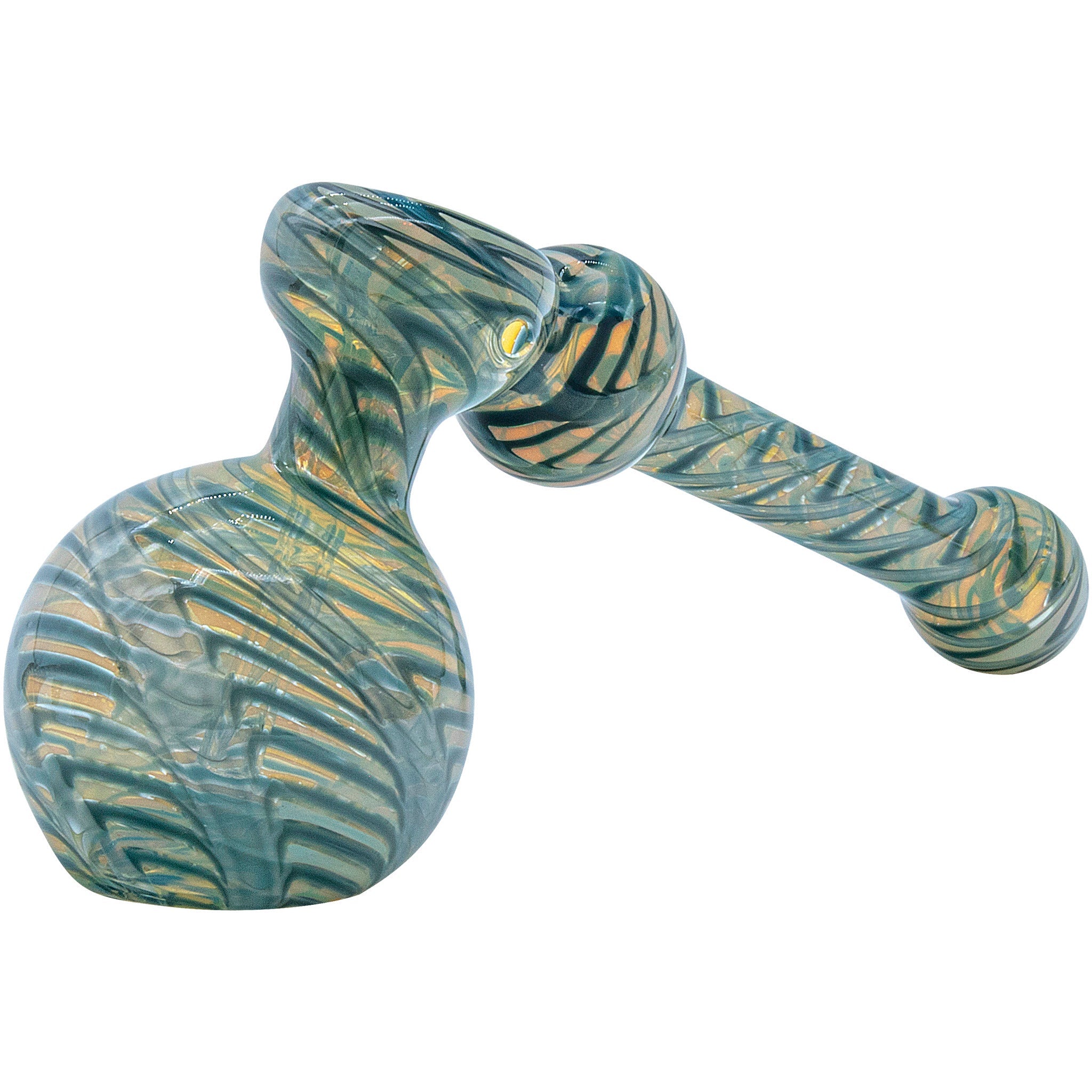 LA Pipes Full Rake Fumed Hammer Bubbler Pipe 6"