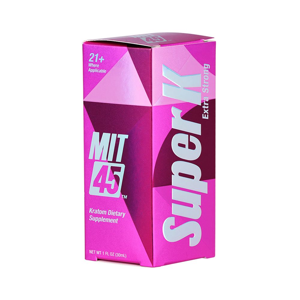 12CT DISPLAY - MIT45 Super K Extra Strong Kratom Shot - 375mg / 30ml