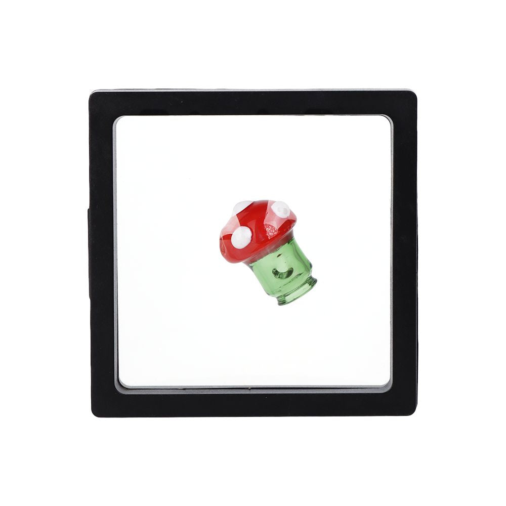 Pulsar Mushroom Glass Mouthpiece Attachment for Puffco Pivot w/ Display Stand - Colors Vary