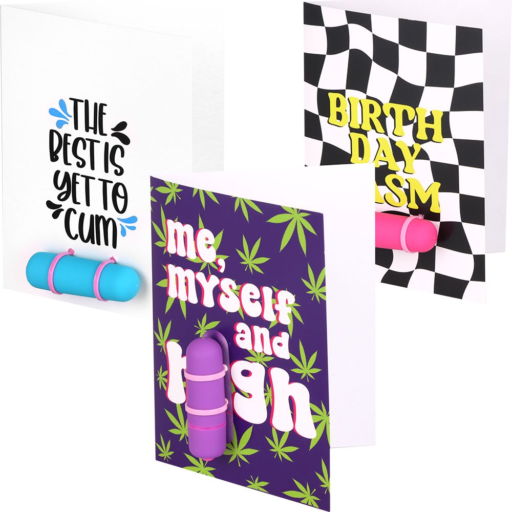 30CT DISPLAY - KushKards Naughty Vibes Greeting Cards - Assorted Designs