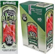 Orginal Blunt Wrap Hemp Wraps Water Melon-BOX/DISPLAY