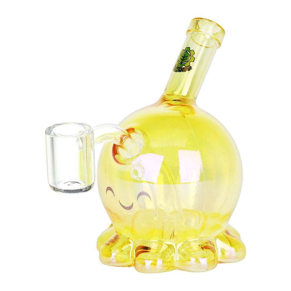 SeshGear Sweet Octopus Neon Glass Dab Rig - 3.75" / 10mm F / Colors Vary