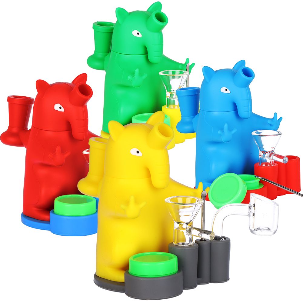 Take A Dab Anteater All-in-One Station Silicone Dab Rig - 4.25" / 14mm F / Colors Vary