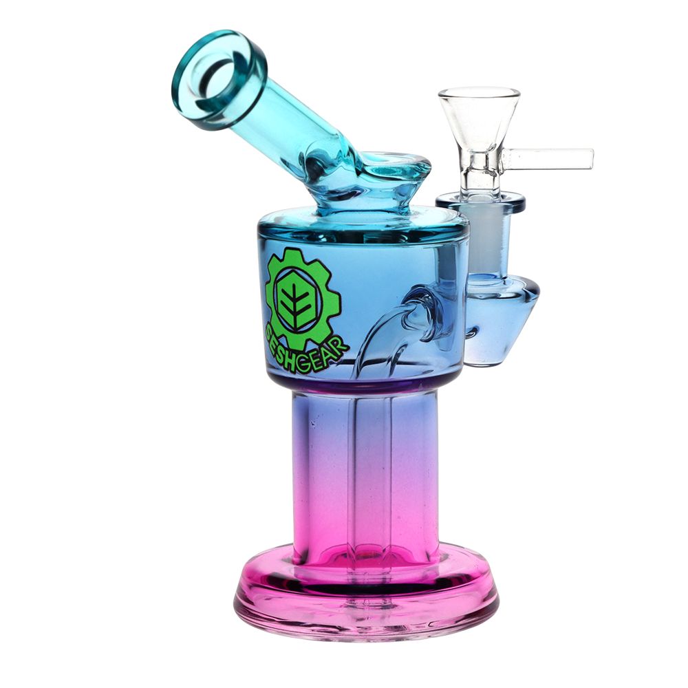 SeshGear Roboto Ombre Glass Water Pipe | 5.25" | 10mm F
