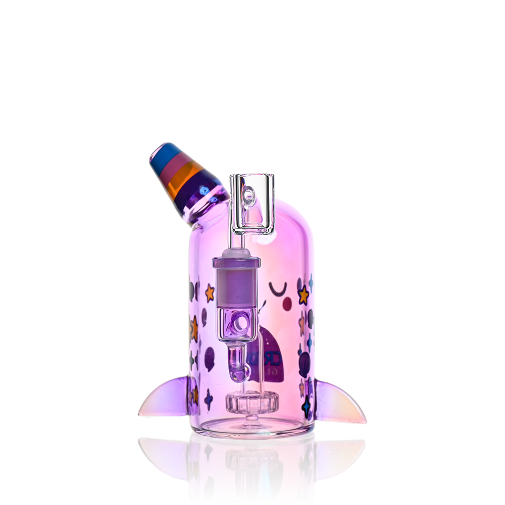 Cute Narwhal Dab Rig – Mini Showerhead Perc Rig | Croia Glass