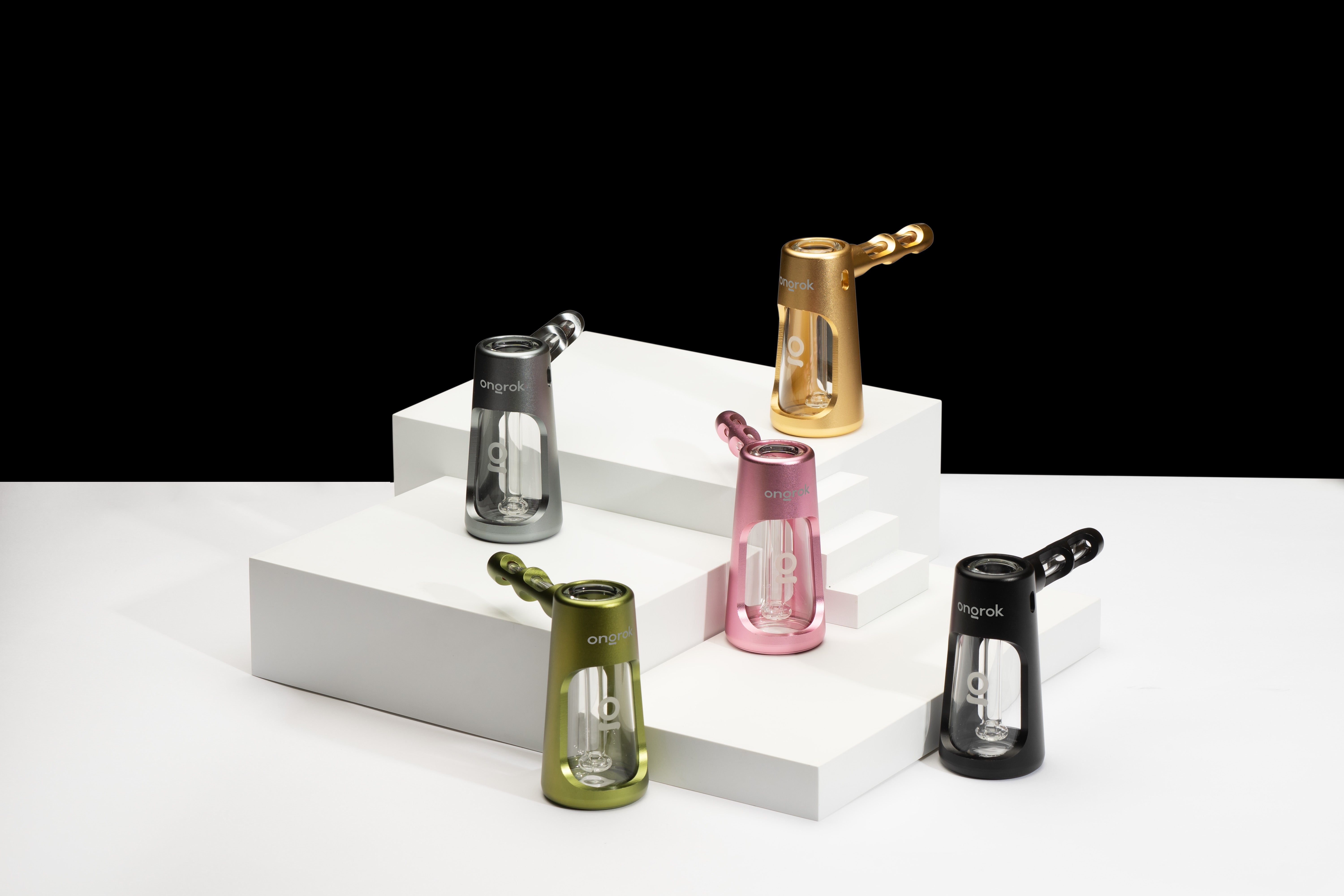 ONGROK Portable Glass Aluminum Bubbler Pipe