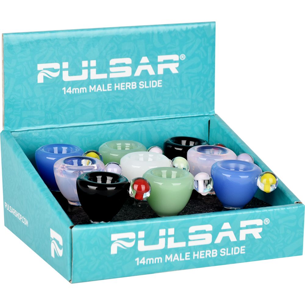 Pulsar Lil Shroom Buddy Herb Slide - 14mm M / 9ct