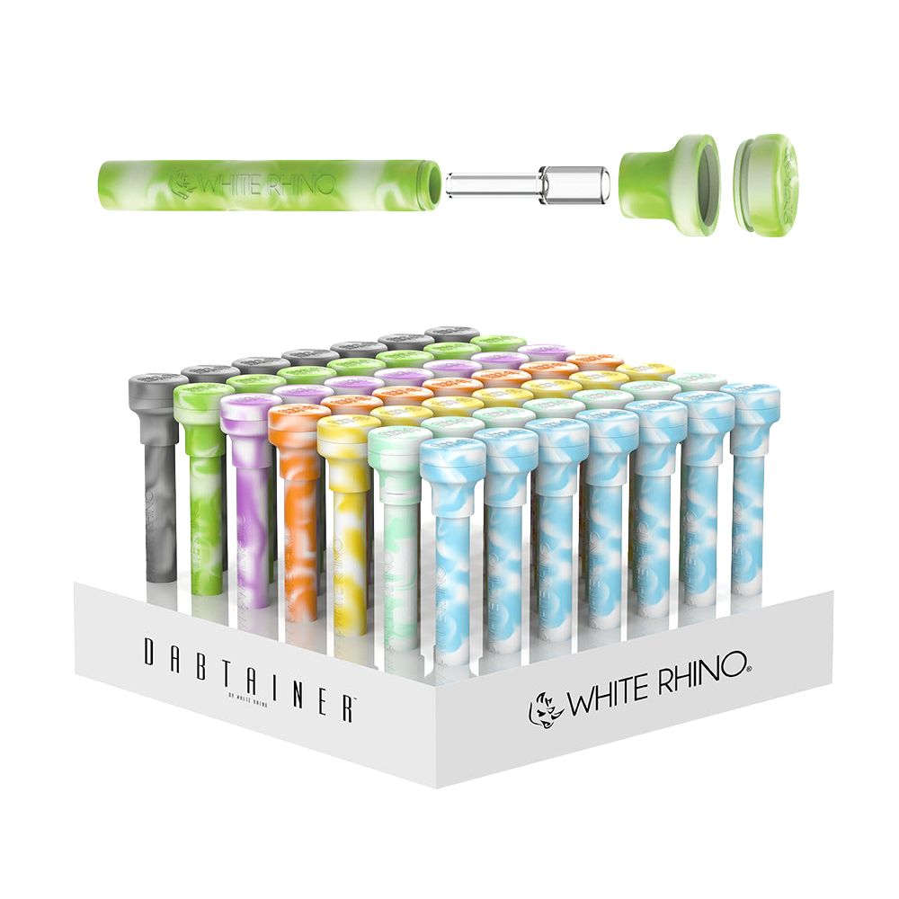 White Rhino Glow In the Dark Dabtainer - 5.3" 49ct