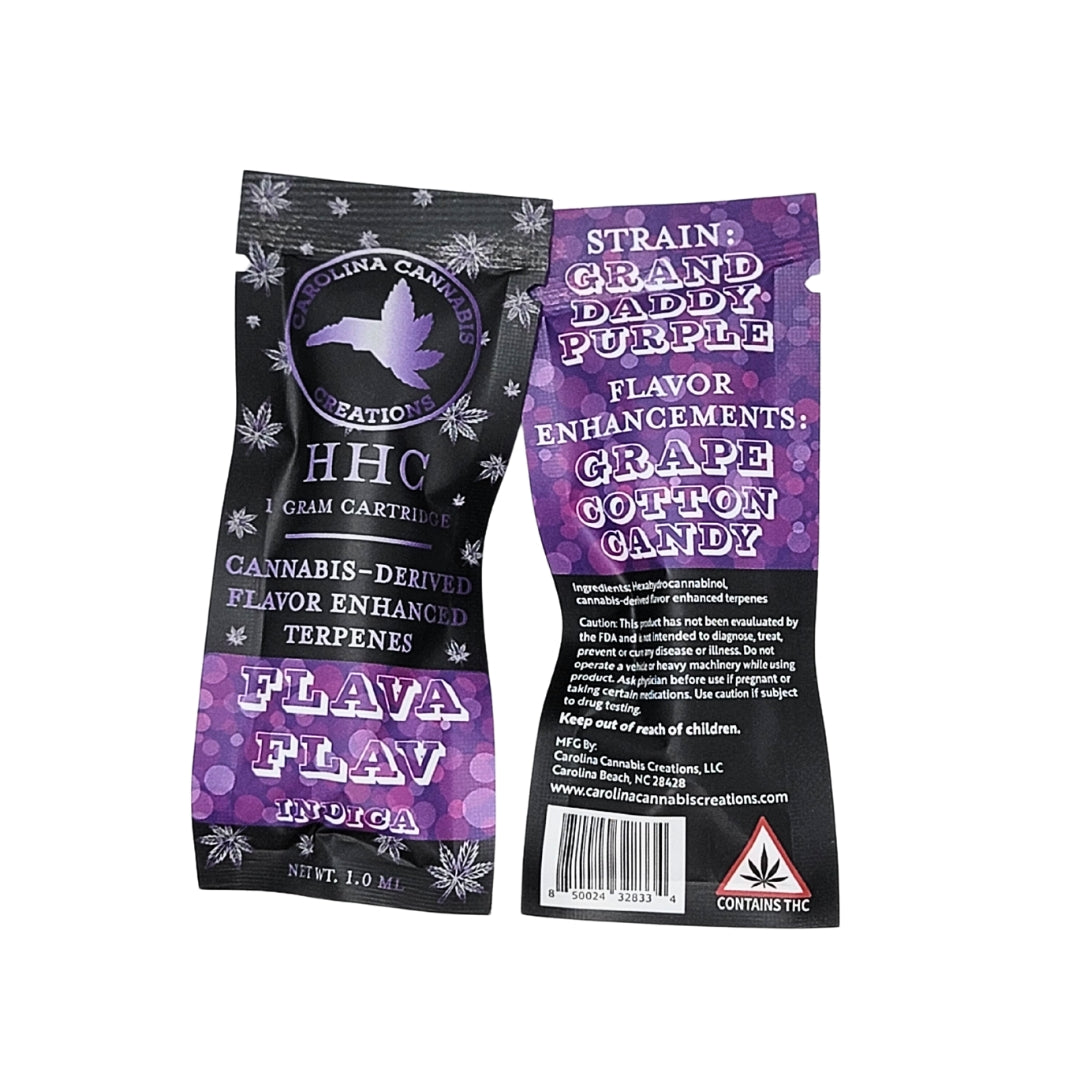 HHC Vape Cartridge 1g - Flava Flav (Indica)