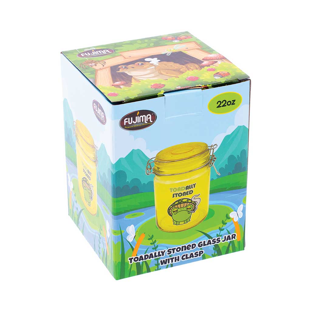 GLASS JAR WITH CLASP