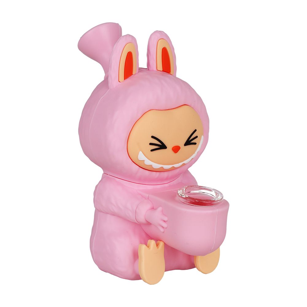 4CT BUNDLE - Funny Animal Silicone Water Pipe - 5.5" / Assorted Colors