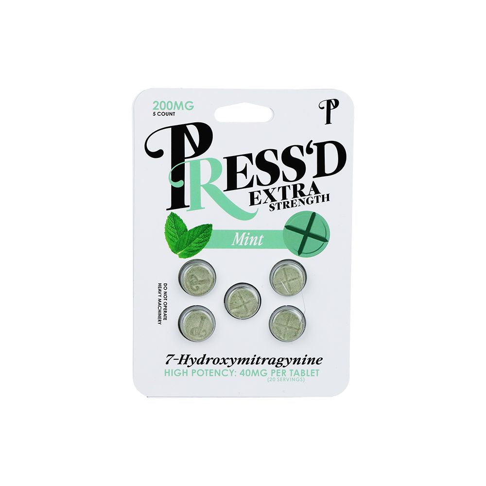 Press'd Extra Strength 7-Hydroxymitragynine Tablets | 200mg