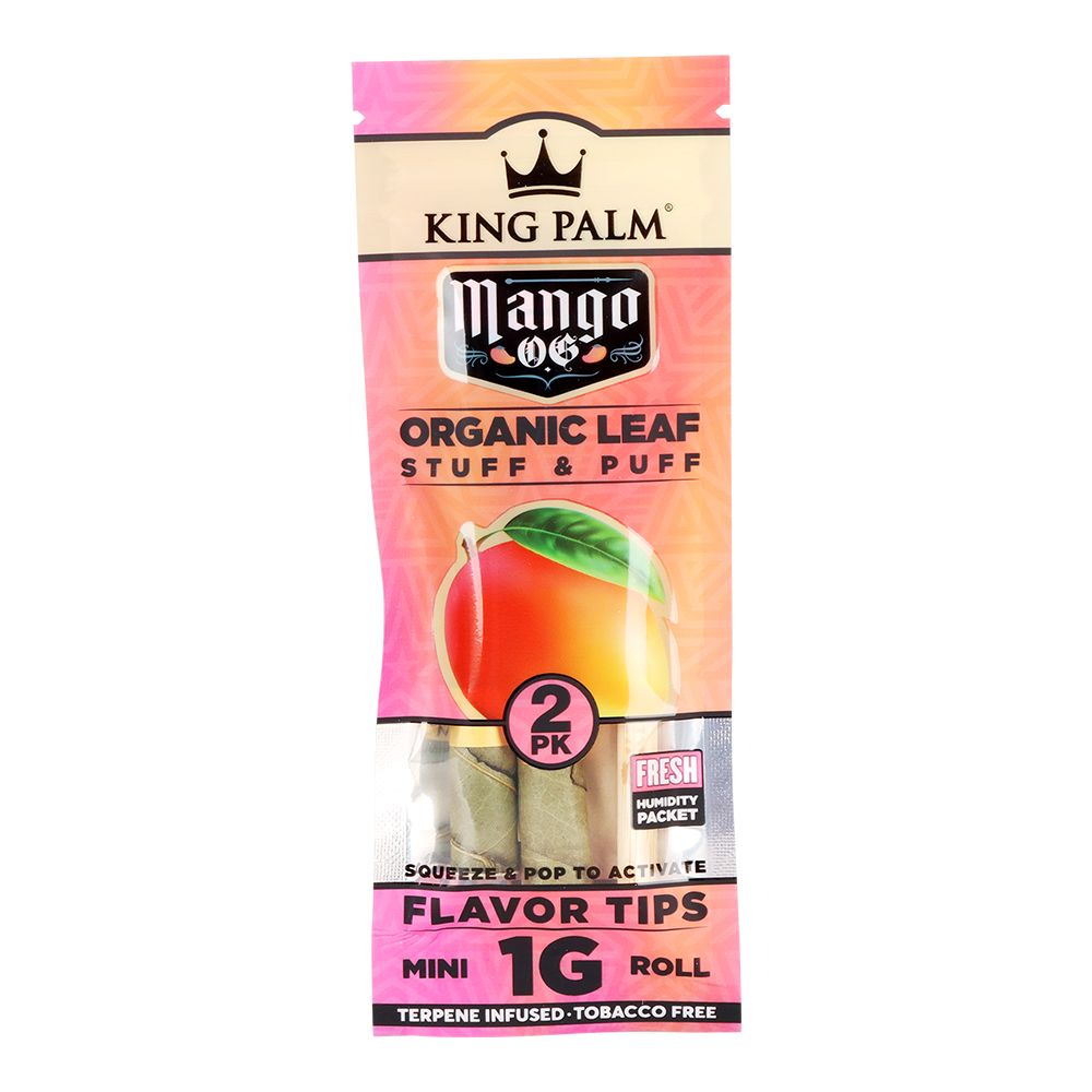 King Palm Hand-Rolled Leaf Wraps | Mini | 2pc | 10pk Display