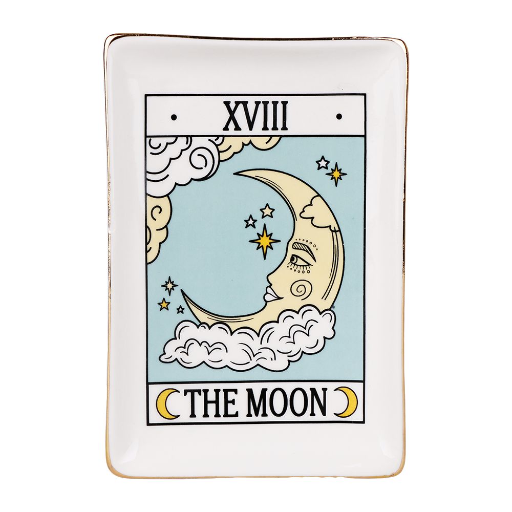 Tarot Card Ceramic Trinket Dish | 6.6"x4.5"