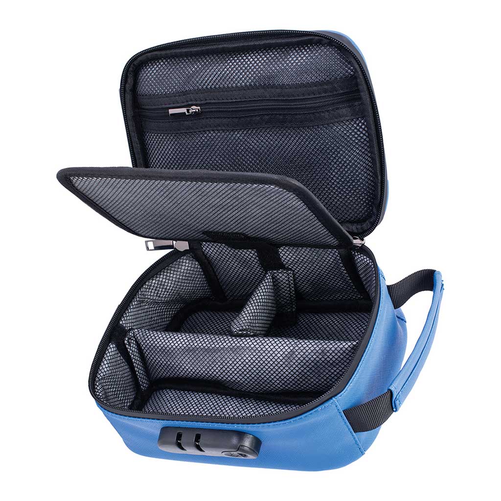 9IN X 6.5IN X 3.5 SMELLPROOF BAG - CLASSIC BLUE