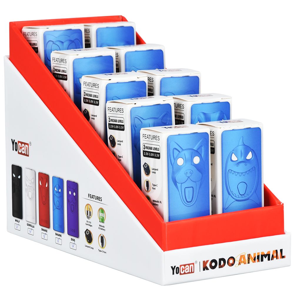 Yocan Kodo Variable Voltage 510 Cart Vape Battery |  900mAh 10ct