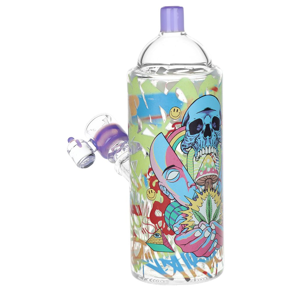 Pulsar Graffiti Series Spray Paint Glass Water Pipe Set / 7.5" / 14mm F
