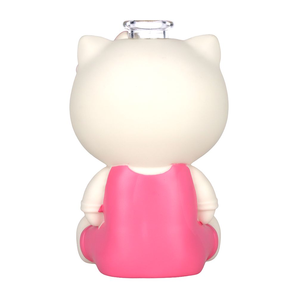 3CT BUNDLE - Cutest Kitty Glass & Vinyl Water Pipe - 7" / 14mm F