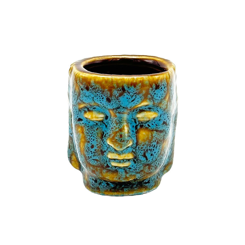 Buddha Head Ceramic Shot Glass- 2oz