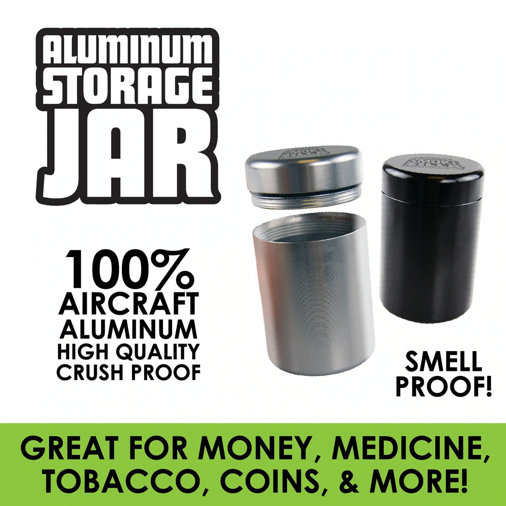 Smokezilla Smell Proof Storage Jar - 2.5"x1.7" / Asst - 4PC DISP