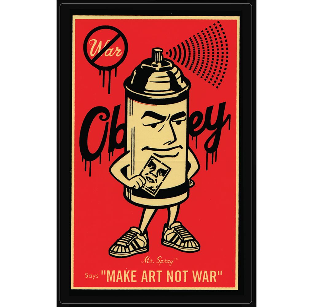 OBEY Spray Paint Can Sticker - 6" x 3.75"