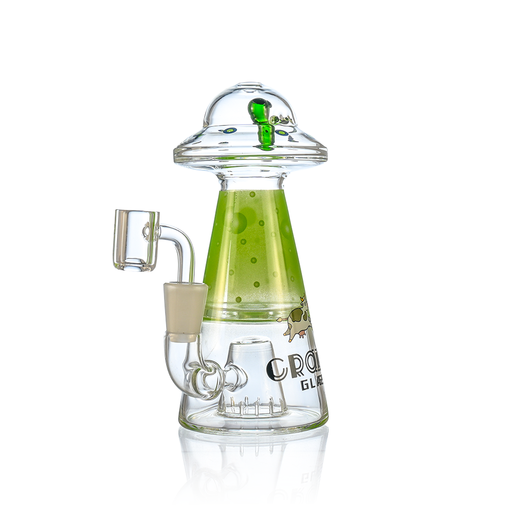 UFO Alien Dab Rig with Showerhead Perc | Croia Glass