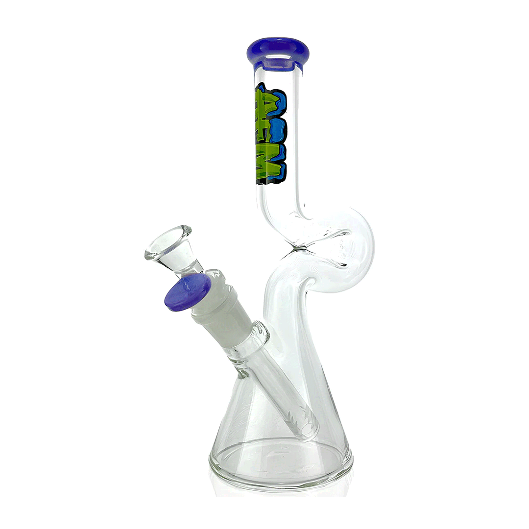 AFM Glass 9" Mini Hunchback Glass Water Pipe