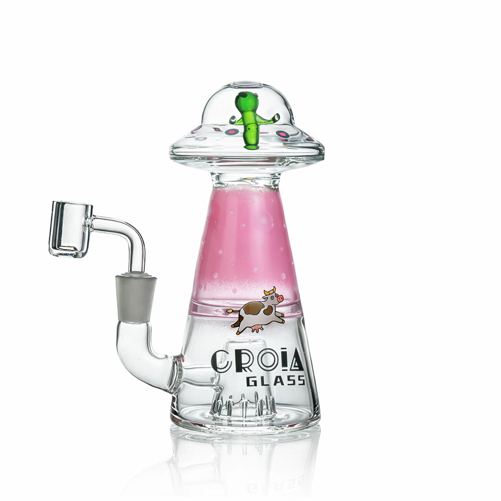 UFO Alien Dab Rig with Showerhead Perc | Croia Glass